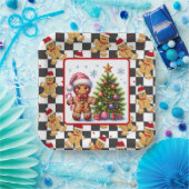 Kerststolkoekjes  papieren bordje (Feest)