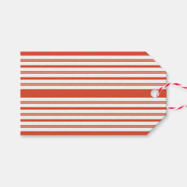 Kerststolkoor-Horizontale Streep Cadeaulabel