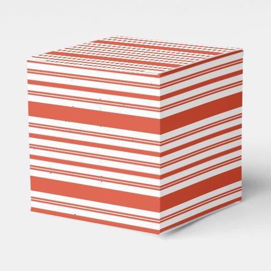 Kerststolkoor-Streep-Horizontaal Bedankdoosjes (Voorkant Zijde)