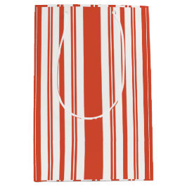 Kerststolkoor- Streep- Verticaal Medium Cadeauzakje
