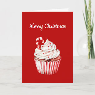 Kerststolp Cupcake Kerstmis Kaart