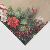Kerststolp Kerstfeest Tissue Papier (Detail)