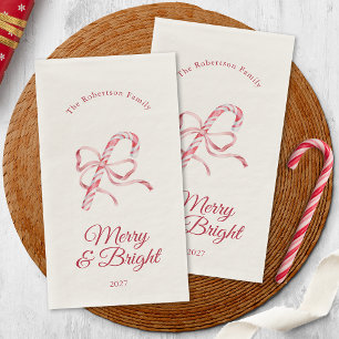 Kerststolp Kerstmis Merry & Bright Servet
