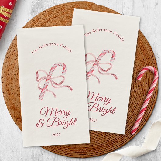 Kerststolp Kerstmis Merry & Bright Servet