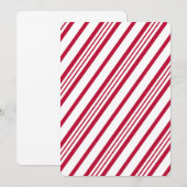 Kerststolp Kerstmis streep Kaart (Voorkant / Achterkant)