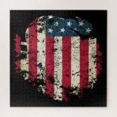 Kerststolp met Amerikaanse vlag Legpuzzel (Horizontaal)
