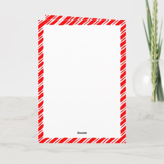 Kerststolp Rand Kerstdeken Aangepaste Tekst (Achterkant)
