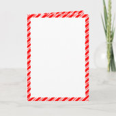 Kerststolp Rand Kerstdeken Aangepaste Tekst (Voorkant)