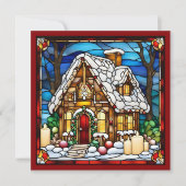 Kerststolp van gemberkoek Nepgeglazuurd glas (Voorkant)
