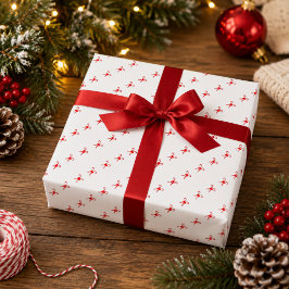 Kerststolpatroon Kerstcadeaupapier Cadeaupapier