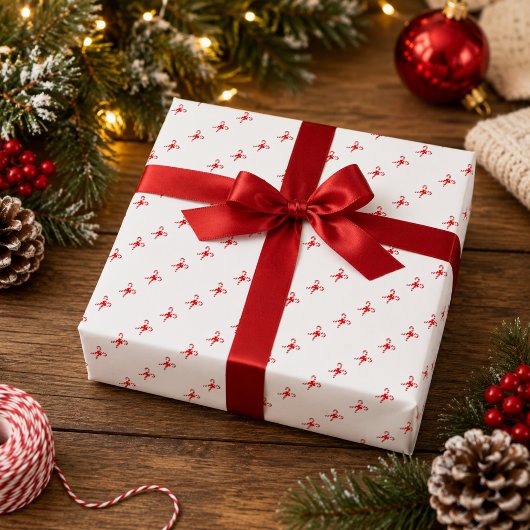 Kerststolpatroon Kerstcadeaupapier Cadeaupapier