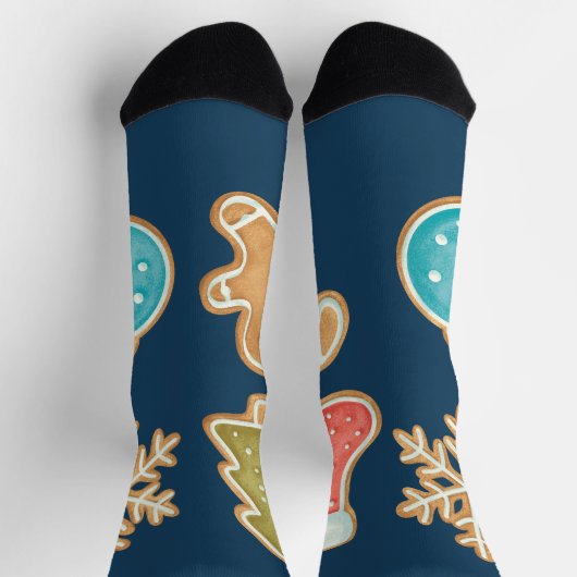 Kerststolpe Kerst Koekje Iconen Sokken (Top)