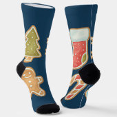 Kerststolpe Kerst Koekje Iconen Sokken (Gebogen)