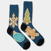 Kerststolpe Kerst Koekje Iconen Sokken (Rechts)