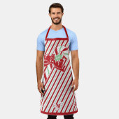 Kerststolpen Schort (Gedragen)