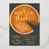 Kerststolpompoentaart vrijwilligerslunch evenement folie uitnodiging (Voorkant)