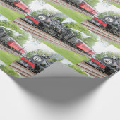  kerststoom Rood patroon Cadeaupapier (Hoek)