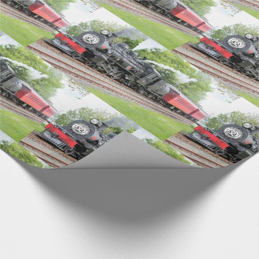  kerststoom Rood patroon Cadeaupapier (Hoek)