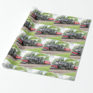  kerststoom Rood patroon Cadeaupapier