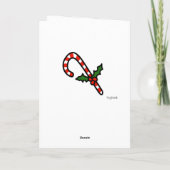 kerststop Aangepaste gevouwen feestdag Kaart (Achterkant)