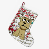 kerststop, Botten van Santa Dog-peugen Grote Kerstsok (Voorkant (Hangend))