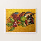 kerststop Kitty Cat v1 Legpuzzel (Horizontaal)