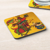 kerststop Kitty Cat v2 Bier Onderzetter (Linkerzijde)