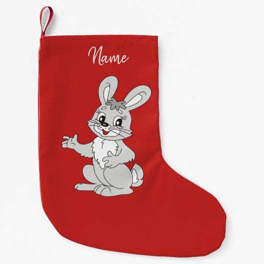 Kerststop. Konijn. Kleine Kerstsok (Voorkant)