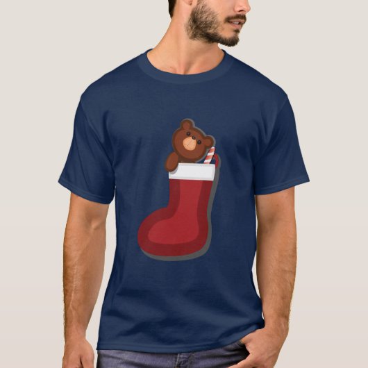 kerststop met Teddy Bear T-shirt (Voorkant)