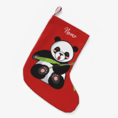 Kerststop. Panda. Kleine Kerstsok (Voorkant (Hangend))