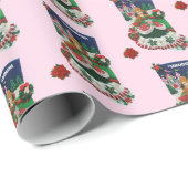 Kerststoppen voor persoonlijke kinderen cadeaupapier (Rol Hoek)