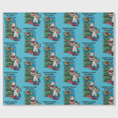 Kerststoppen voor persoonlijke kinderen cadeaupapier (Vlak)