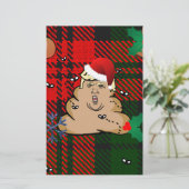kerststort briefpapier (Staand voorkant)