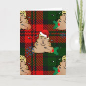 kerststort feestdagen kaart (Voorkant)