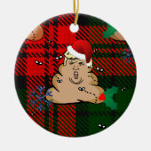 kerststort keramisch ornament (Voorkant)