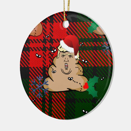 kerststort keramisch ornament (Links)