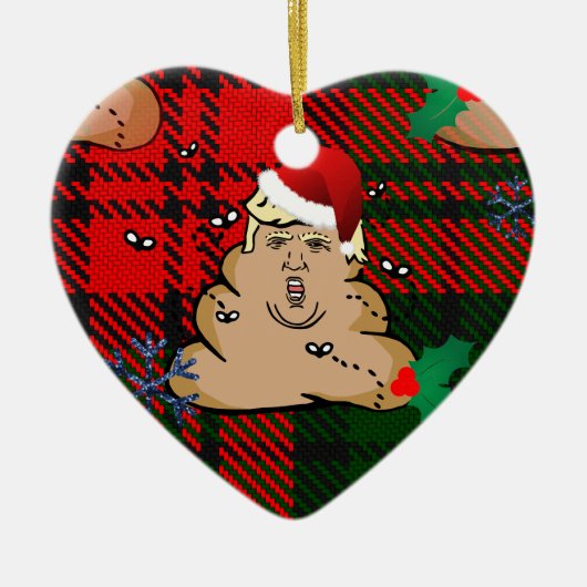 kerststort keramisch ornament (Voorkant)