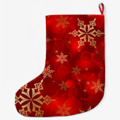 kerststouwen/Snowflakes Grote Kerstsok (Achterkant)