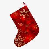 kerststouwen/Snowflakes Grote Kerstsok (Achterkant (Hangend))