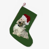 kerststouwing met Schotse Terrier Kleine Kerstsok (Voorkant (Hangend))