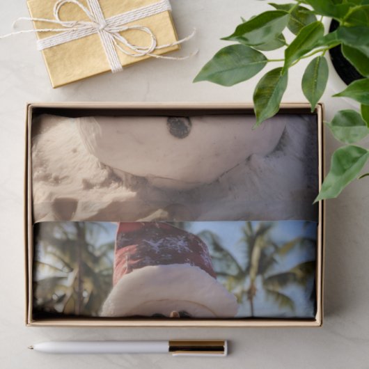 Kerststrand Sand Snowman Tissuepapier (Geschenk)