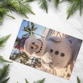 Kerststrand Sand Snowman Tissuepapier