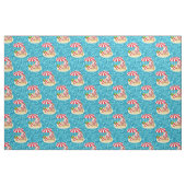 Kerststrand Santa Claus stof (Fat Quarter)