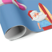 kerststrand santa claus vakantie cadeaupapier (Rol Hoek)
