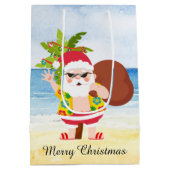 kerststrand Santa Holiday Medium Cadeauzakje (Achterkant)