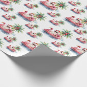 Kerststrand van Sinterklaas Cadeaupapier (Hoek)
