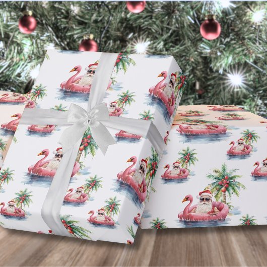 Kerststrand van Sinterklaas Cadeaupapier