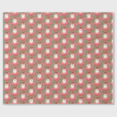 kerststrand vol kerstmis cadeaupapier (Vlak)