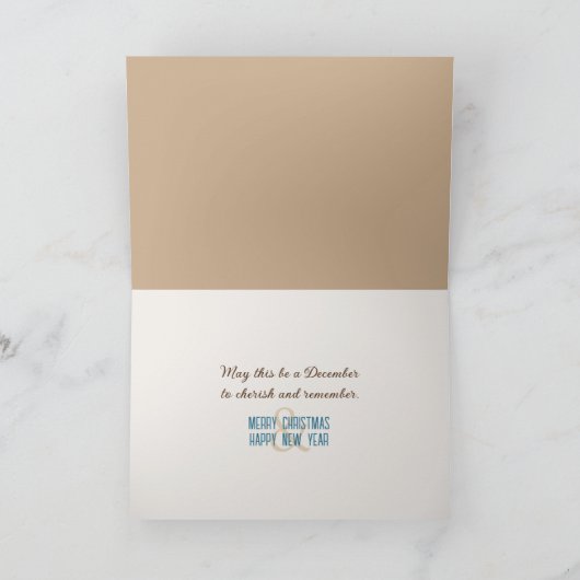 Kerststrandcadeau met zeesterren kaart (Binnen)