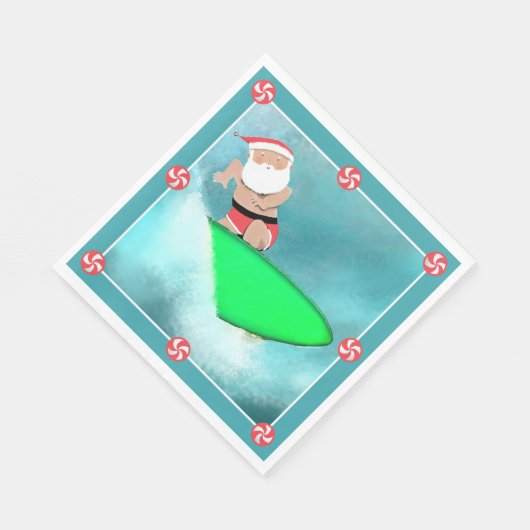 Kerststrandfeest Servet (Hoek)